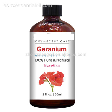 Personalizar la etiqueta de aceite esencial de geranio